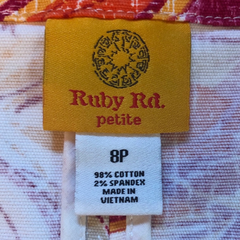 Tropical Print Ruby Rd. Jacket - Picture 6 of 6